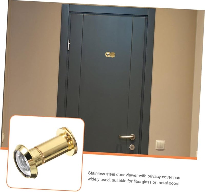 Gold Cat Eye Camera Door Viewer Privacy Cover Wide Angle Peephole Viewer - Image 5